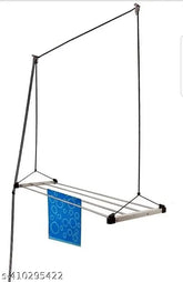 Stainless steel pulley rack, 6 pipes, 5 feet long - space-saving ceiling dryer for laundry area, elegant and durable